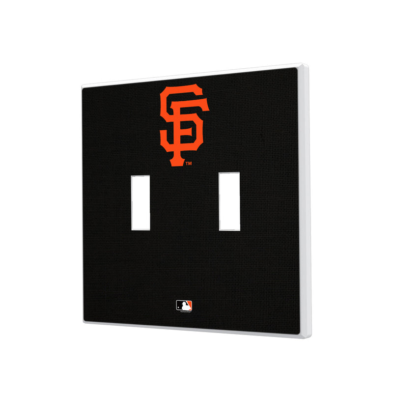 San Francisco Giants Solid Hidden-Screw Light Switch Plate - Double Toggle
