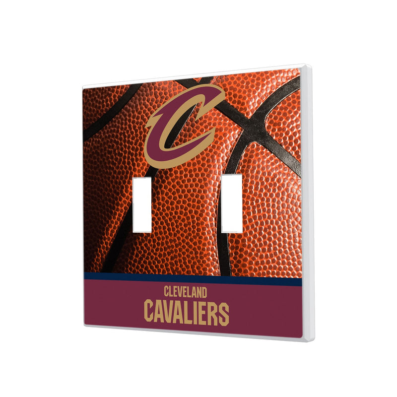 Cleveland Cavaliers Basketball Hidden-Screw Light Switch Plate - Double Toggle