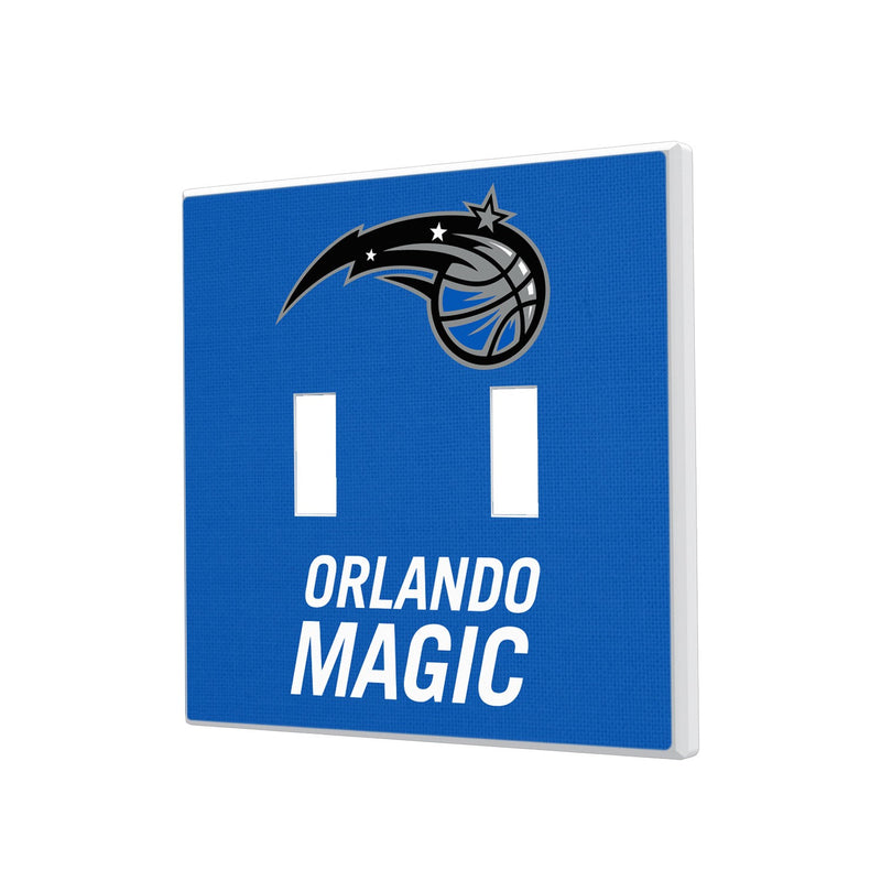 Orlando Magic Solid Hidden-Screw Light Switch Plate - Double Toggle