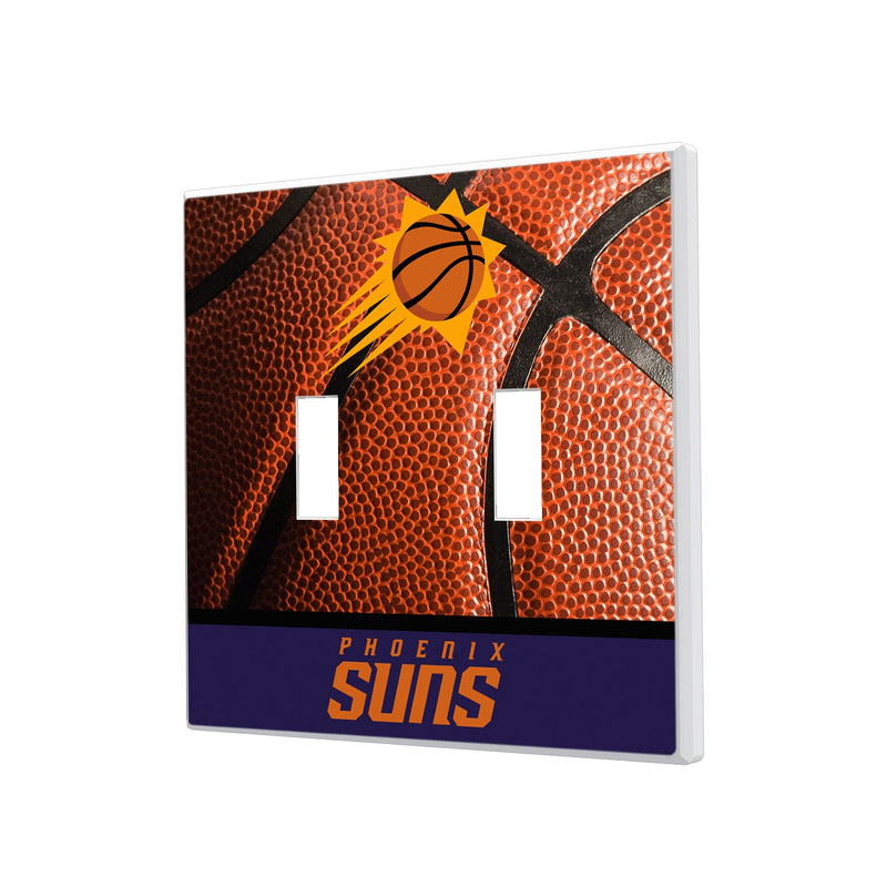 Phoenix Suns Basketball Hidden-Screw Light Switch Plate - Double Toggle
