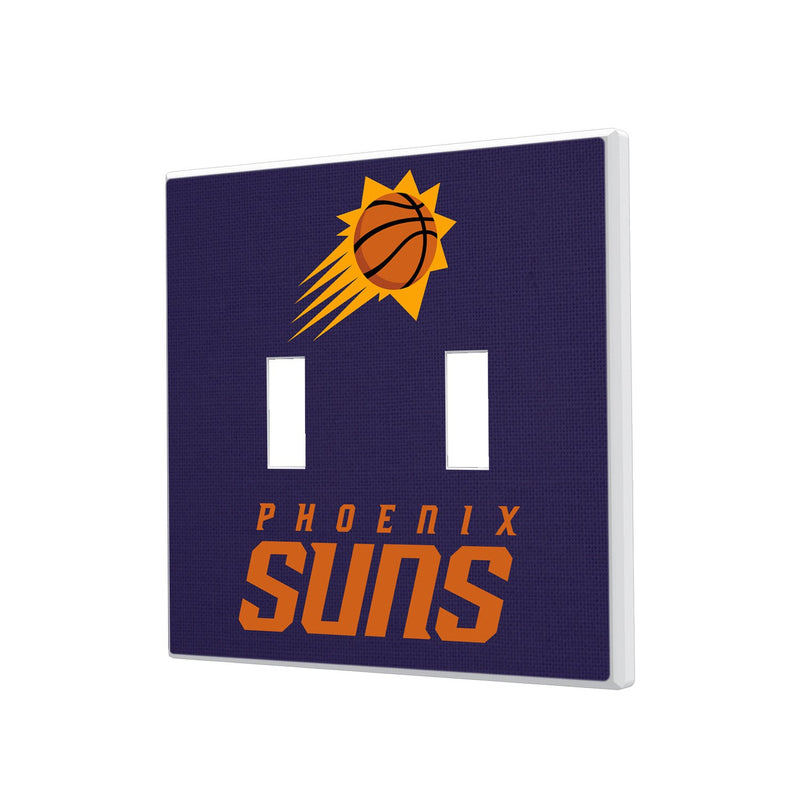 Phoenix Suns Solid Hidden-Screw Light Switch Plate - Double Toggle