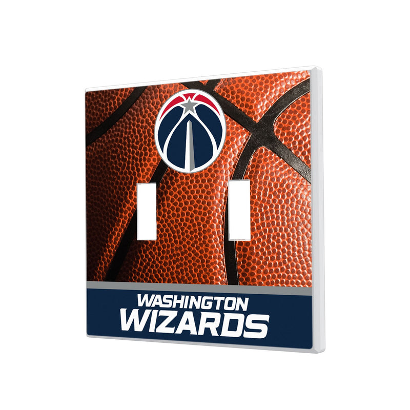 Washington Wizards Basketball Hidden-Screw Light Switch Plate - Double Toggle