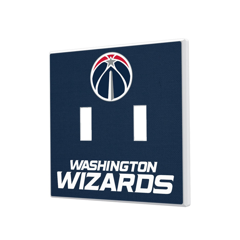 Washington Wizards Solid Hidden-Screw Light Switch Plate - Double Toggle