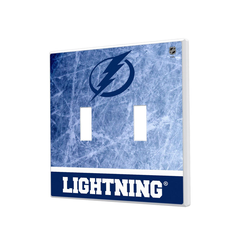 Tampa Bay Lightning Ice Wordmark Hidden-Screw Light Switch Plate