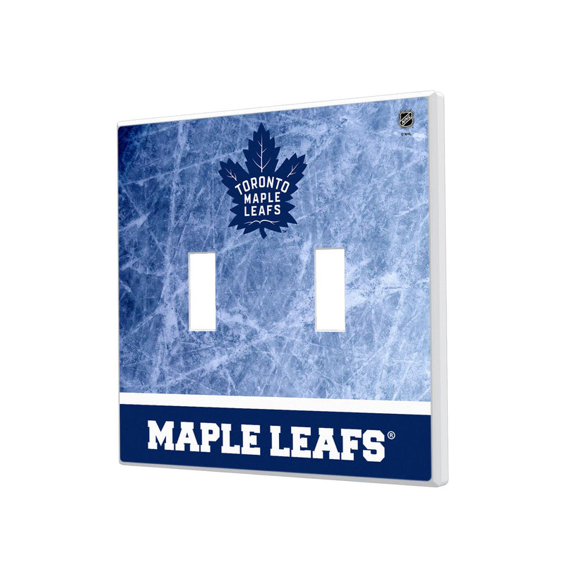 Toronto Maple Leafs Ice Wordmark Hidden-Screw Light Switch Plate