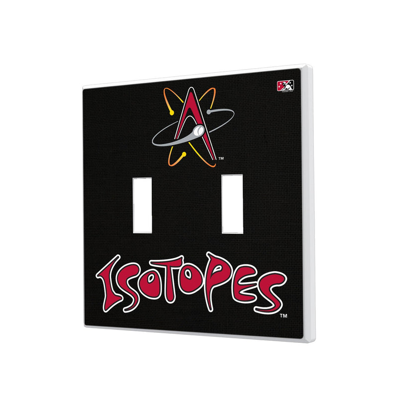 Albuquerque Isotopes Solid Hidden-Screw Light Switch Plate - Double Toggle