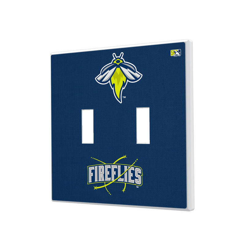 Columbia Fireflies Solid Hidden-Screw Light Switch Plate - Double Toggle