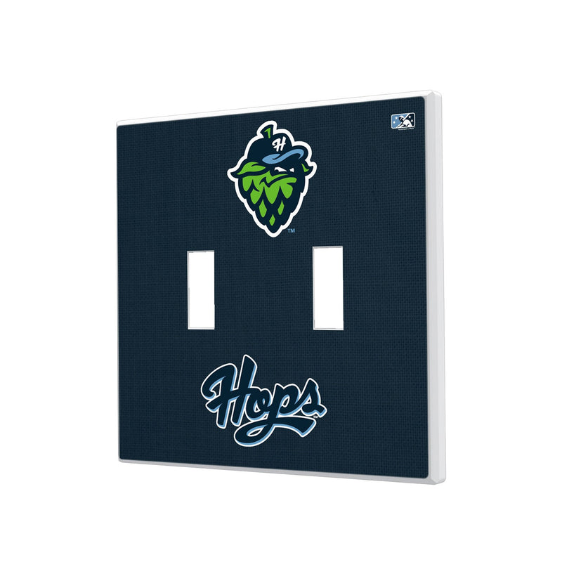 Hillsboro Hops Solid Hidden-Screw Light Switch Plate - Double Toggle