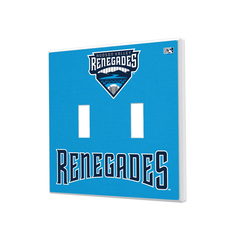 Hudson Valley Renegades Solid Hidden-Screw Light Switch Plate - Double Toggle