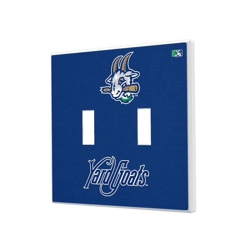 Hartford Yard Goats Solid Hidden-Screw Light Switch Plate - Double Toggle