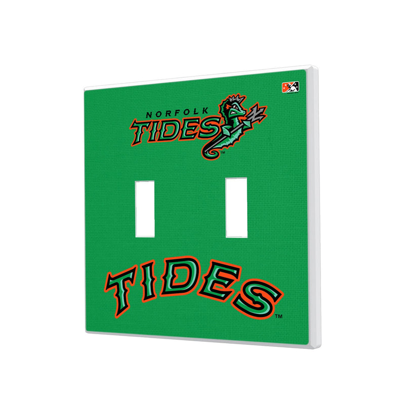 Norfolk Tides Solid Hidden-Screw Light Switch Plate - Double Toggle