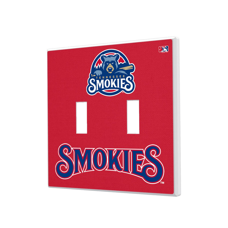 Tennessee Smokies Solid Hidden-Screw Light Switch Plate - Double Toggle