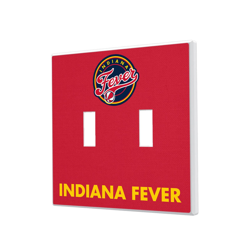Indiana Fever Solid Hidden-Screw Light Switch Plate - Double Toggle