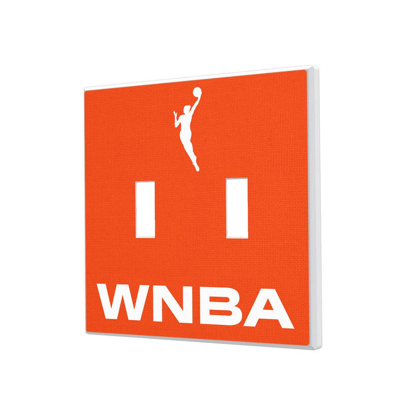 WNBA Solid Hidden-Screw Light Switch Plate - Double Toggle