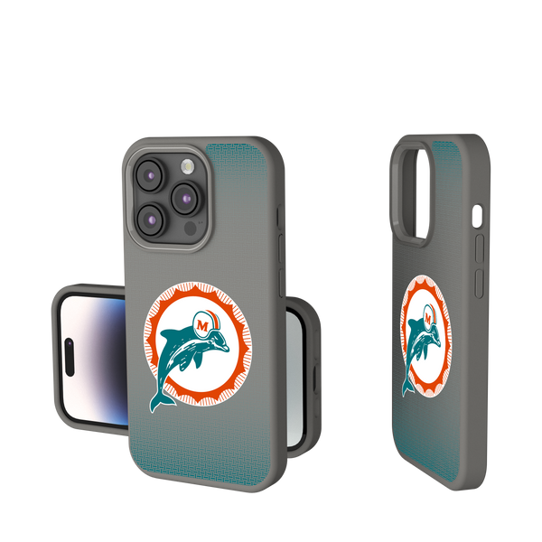 Miami Dolphins 1966-1973 Historic Collection Linen iPhone Soft Touch Phone Case