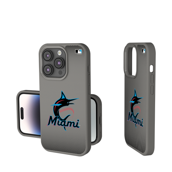 Miami Marlins Linen iPhone Soft Touch Phone Case