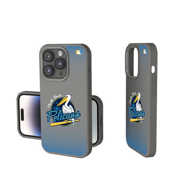 Myrtle Beach Pelicans Linen iPhone Soft Touch Phone Case