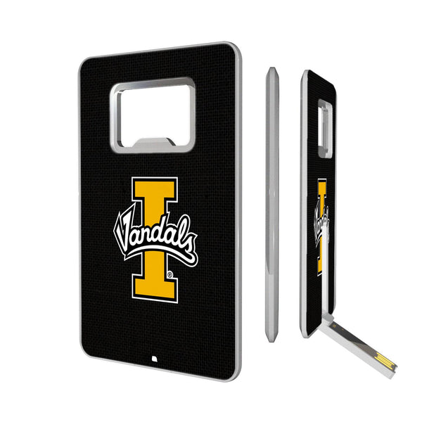 Idaho Vandals Solid Credit Card USB Drive with Bottle Opener 32GB