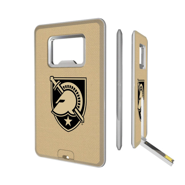 Army Academy Black Knights Solid Credit Card USB Drive with Bottle Opener 32GB