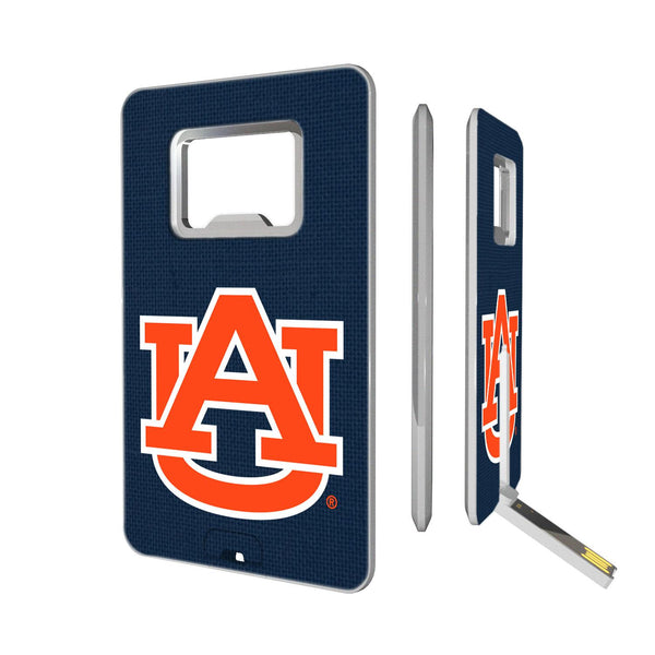 Auburn Tigers Solid Credit Card USB Drive with Bottle Opener 32GB