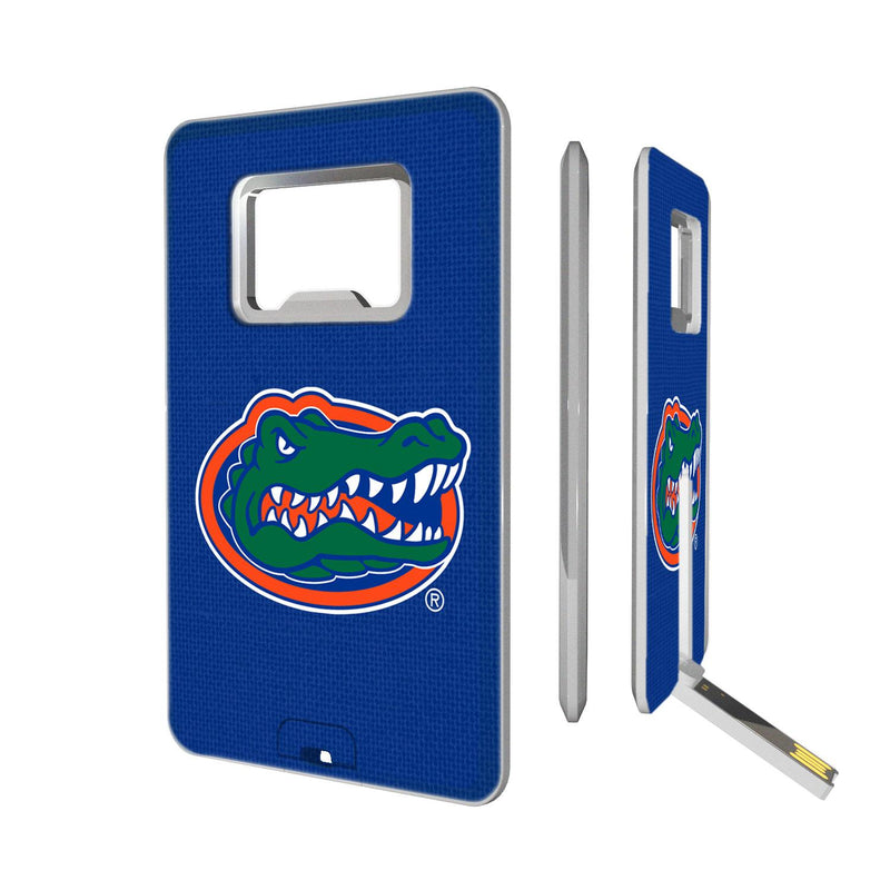 Florida Gators Solid Credit Card USB Drive with Bottle Opener 32GB