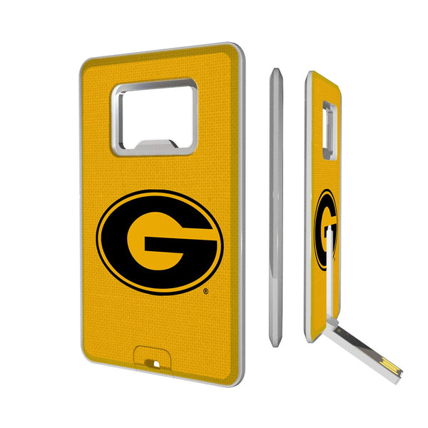 Grambling State  Tigers Solid Credit Card USB Drive with Bottle Opener 32GB