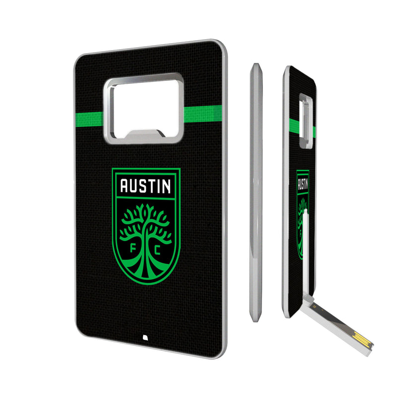 Austin FC  Stripe Credit Card USB Drive with Bottle Opener 32GB