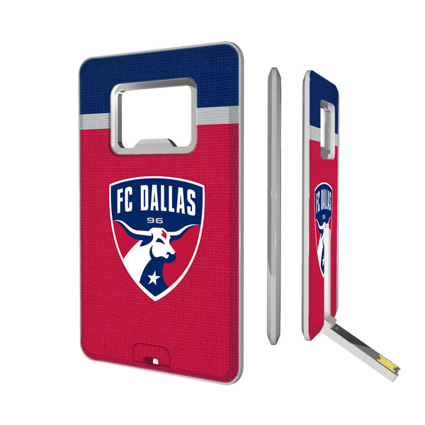 FC Dallas  Stripe Credit Card USB Drive with Bottle Opener 32GB