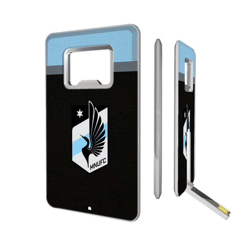 Minnesota United FC   Stripe Credit Card USB Drive with Bottle Opener 32GB