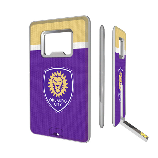 Orlando City Soccer Club  Stripe Credit Card USB Drive with Bottle Opener 32GB