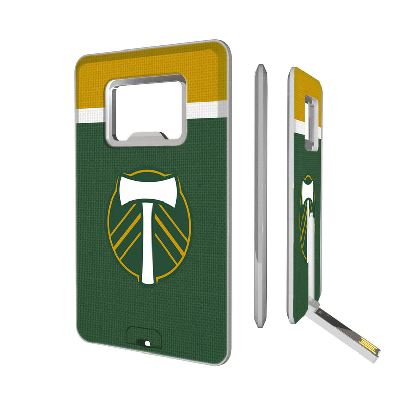 Portland Timbers   Stripe Credit Card USB Drive with Bottle Opener 32GB