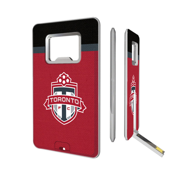 Toronto FC   Stripe Credit Card USB Drive with Bottle Opener 32GB