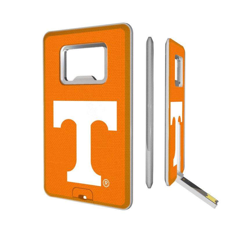 Tennessee Volunteers Solid Credit Card USB Drive with Bottle Opener 32GB