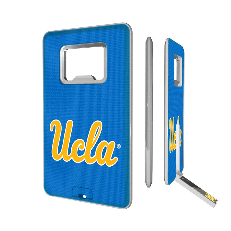 UCLA Bruins Solid Credit Card USB Drive with Bottle Opener 32GB