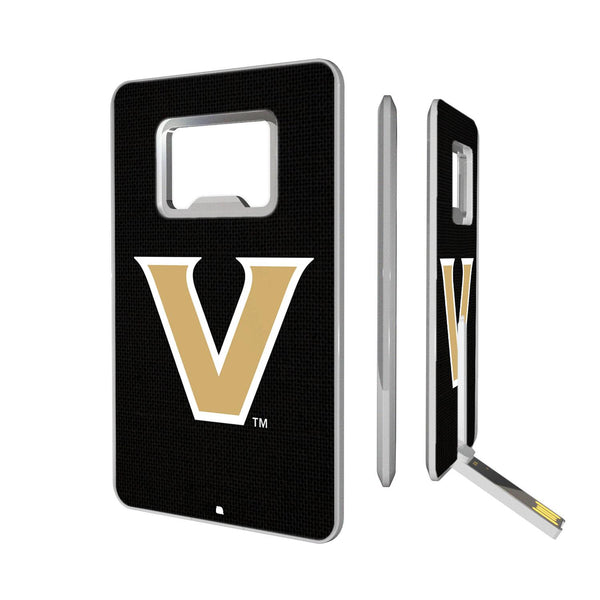 Vanderbilt Commodores Solid Credit Card USB Drive with Bottle Opener 32GB