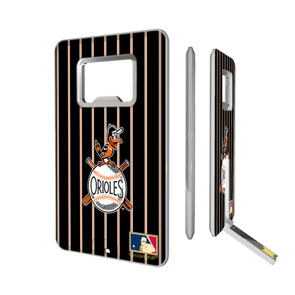 Baltimore Orioles 1954-1963 - Cooperstown Collection Pinstripe Credit Card USB Drive with Bottle Opener 16GB