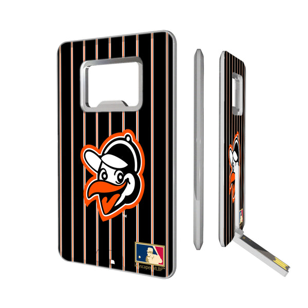 Baltimore Orioles 1955 - Cooperstown Collection Pinstripe Credit Card USB Drive with Bottle Opener 16GB