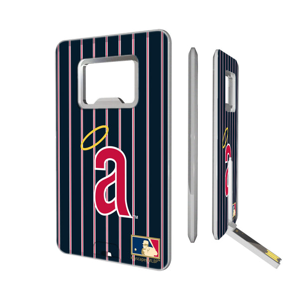 LA Angels 1971 - Cooperstown Collection Pinstripe Credit Card USB Drive with Bottle Opener 16GB