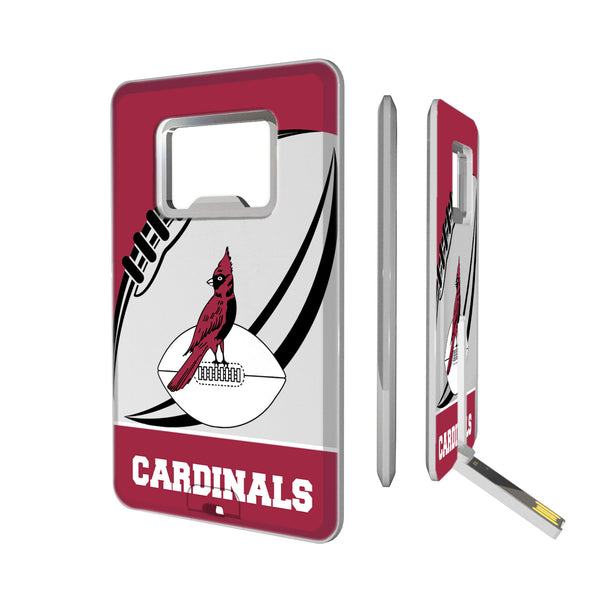Chicago Cardinals 1947-1959 Historic Collection Passtime Credit Card USB Drive with Bottle Opener 32GB
