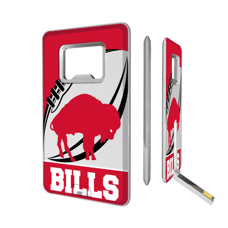 Buffalo Bills Passtime Credit Card USB Drive with Bottle Opener 32GB