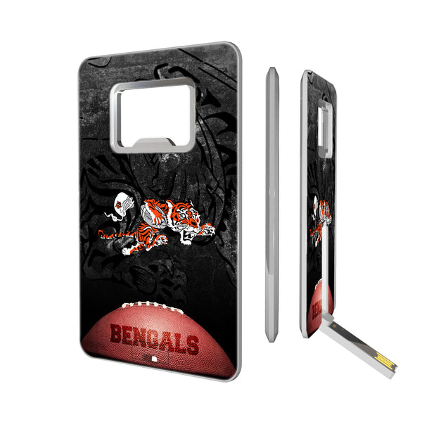Cincinnati Bengals Legendary Credit Card USB Drive with Bottle Opener 32GB