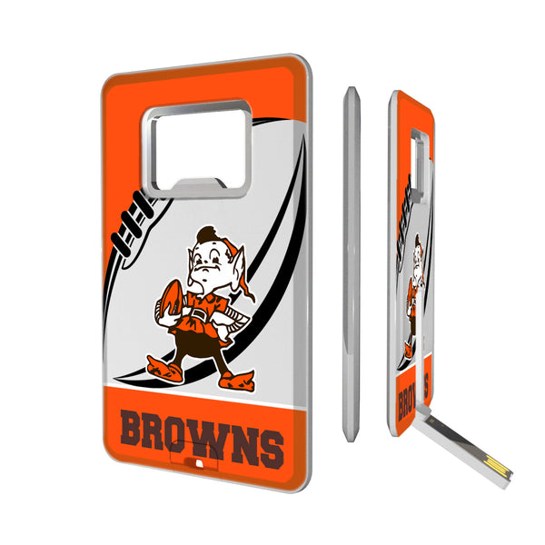 Cleveland Browns Passtime Credit Card USB Drive with Bottle Opener 32GB