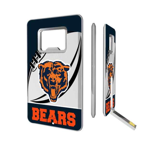 Chicago Bears 1946 Historic Collection Passtime Credit Card USB Drive with Bottle Opener 32GB