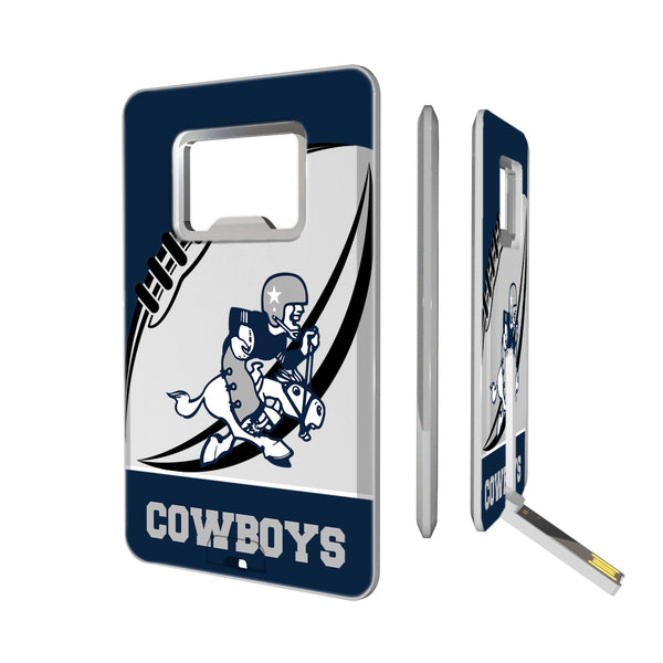 Dallas Cowboys 1966-1969 Historic Collection Passtime Credit Card USB Drive with Bottle Opener 32GB