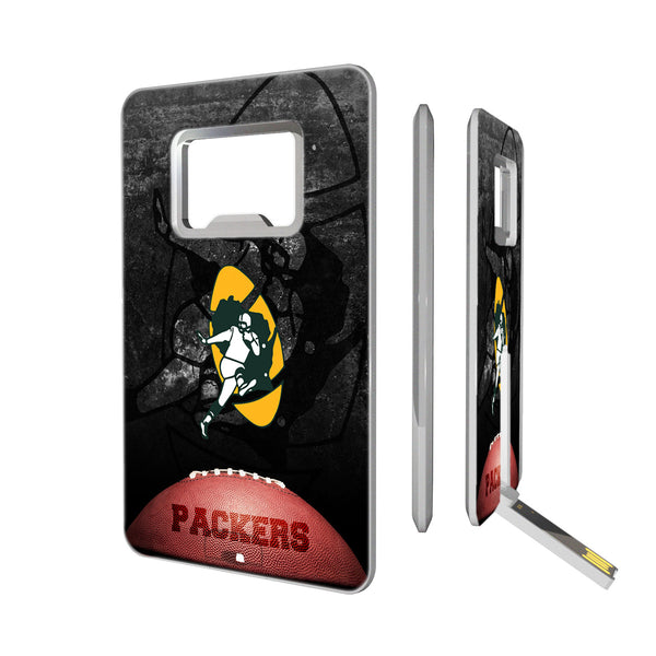 Green Bay Packers Historic Collection Legendary Credit Card USB Drive with Bottle Opener 32GB