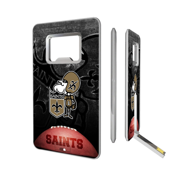 New Orleans Saints Legendary Credit Card USB Drive with Bottle Opener 32GB