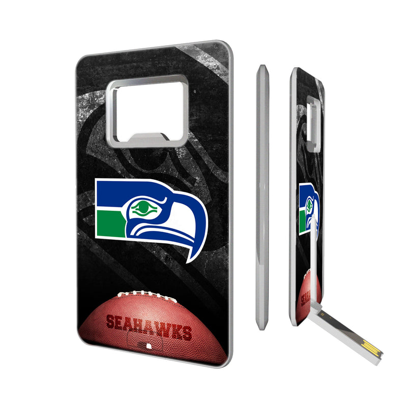 Seattle Seahawks Legendary Credit Card USB Drive with Bottle Opener 32GB