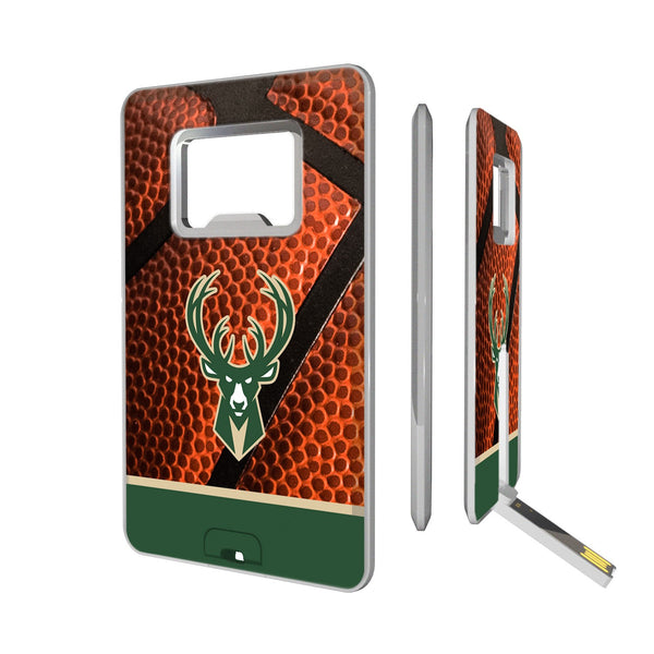 Milwaukee Bucks Basketball Credit Card USB Drive with Bottle Opener 32GB