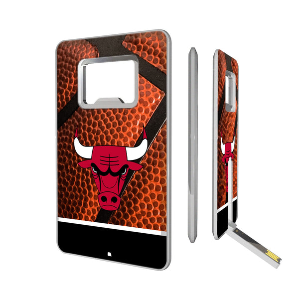 Chicago Bulls Basketball Credit Card USB Drive with Bottle Opener 32GB