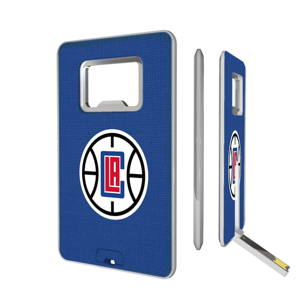 Los Angeles Clippers Solid Credit Card USB Drive with Bottle Opener 32GB